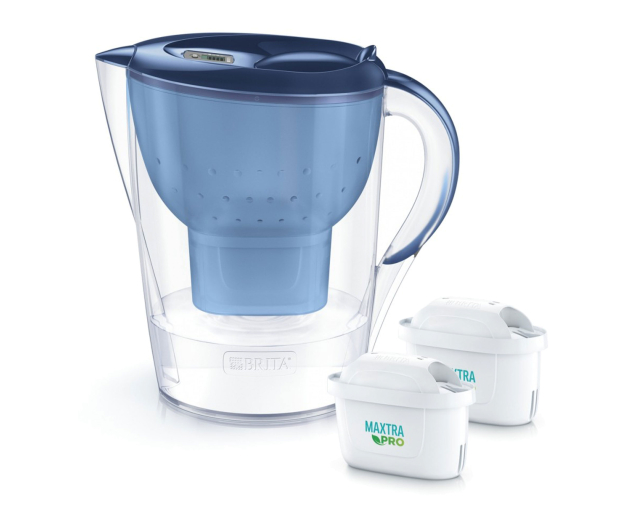 Brita Dzbanek Marella XL niebieska + 2 wkłady filtrujące MAXTRAPRO - 1533415 - zdjęcie